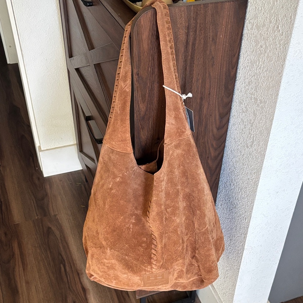 Haute Hippie Tan Suede Hobo Bag - Picture 4 of 7